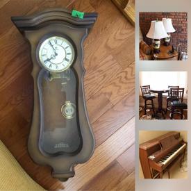 MaxSold Auction: This online auction features outdoor furniture, skis, golf clubs, tools, CDs, VHS tapes, sleds, clocks, wall art, collectors plates, fireplace tools, rugs, books, DVDs, artificial plants, lamps, TV, play pen and much more.