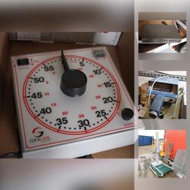 MaxSold Auction: This online auction features a large selection of equipment and supplies for the IT, electrical and commercial construction industries including internal UPS systems, modems, routers, ethernet switches, computer fans and cables, power supplies, transformers, industrial light fixtures, ballasts, switch boxes, breakers, and fuses. There are also a marine radio and stereo, scuba tank and regular, vintage tools, mobile patient lift and transfer unit and much more!