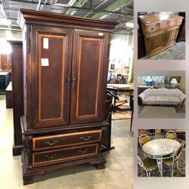 MaxSold Auction: This online auction features entertainment Armoire, Buffets, China Cabinet, Display Units, Bookcases , Dressers, Desks, Storage Trunks, Dining Sets and much more.